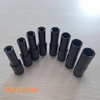ลูกบล็อกยาว 6 เหลี่ยมยาว บล็อกขันล้อ ถอดล้อ บล็อกไฟฟ้า 1/2" (4หุน) สีดำ