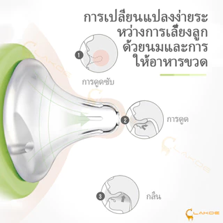 LAKOE จุกหลอก เนื้อสัมผัสนุ่มและให้ความรู้สึกเหมือนน้ํานมแม่ จุกนม จุกดูดนม มีขนาด S/M/L/X