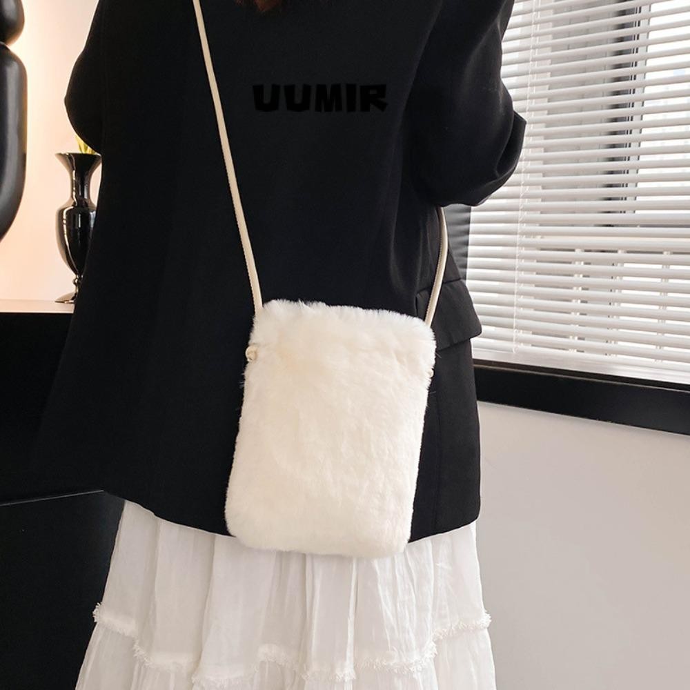 Uumir กระเป๋าสะพายข้างขนาดเล็ก,ตุ๊กตา Messenger Plush Womens Crossbody กระเป๋า,คุณภาพสูงหนึ่งไหล่กระเป๋าโทรศัพท์มือถือตุ๊กตากระเป๋าสะพายผู้หญิง