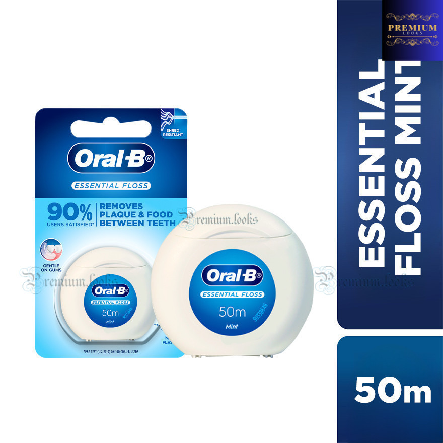 Oral-B Essential Waxed Dental Floss (50ม.)