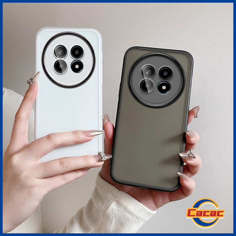 เคส Realme 12X 5G,Realme 12 5G,Realme 13 5G,เคสป้องกันเลนส์,เคสซิลิโคน,เคสนิ่ม,เคสสีทึบสไตล์มินิมอล