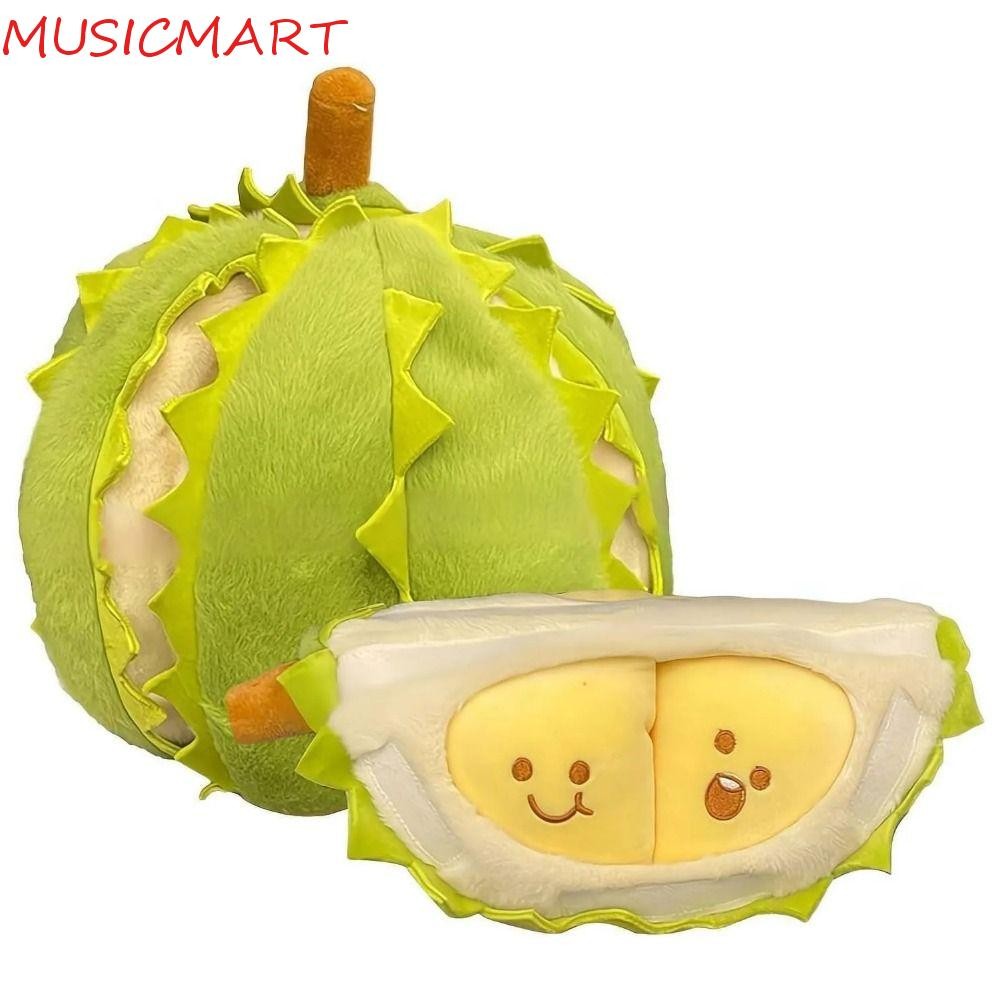Musicmart หมอนตุ๊กตาทุเรียนผลไม้,คอลเลกชันเอาใจที่ถอดออกได้ของเล่นตุ๊กตาทุเรียน,แปลกการ์ตูนน่ารักปุยปอกเปลือกทุเรียนตุ๊กตาตุ๊กตาเด็กวันเกิดคริสต์ม