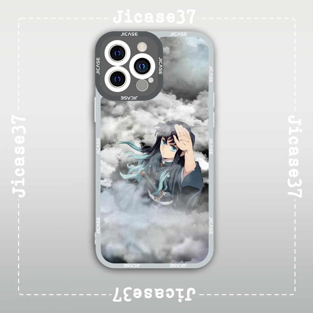 เคส iPhone Square Edge Samsung Xiaomi Oppo Anime Kimetsu no yaiba Muichiro Character Demon Slayer Sw