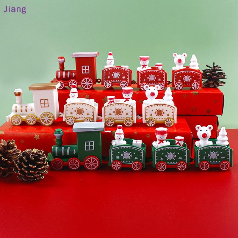 Jiang เครื่องประดับรถไฟคริสต์มาสตกแต่งคริสต์มาส Xmas Party Supplies Mini Christmas Train Home เครื่องประดับคริสต์มาส Xmas ของขวัญ TH