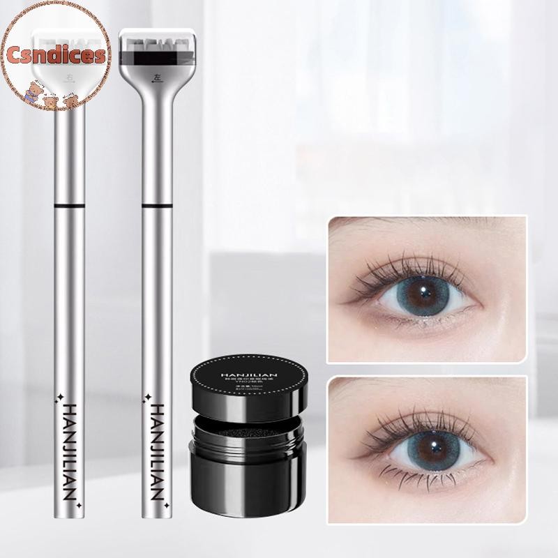Csndices 1 ชุด Eyelash Seal DIY Lower Lash Extension แสตมป์ซิลิโคนแต่งหน้าเครื่องมือสําหรับเริ่มต้นสะดวกธรรมชาติจําลองมาสคาร่า Stick TH