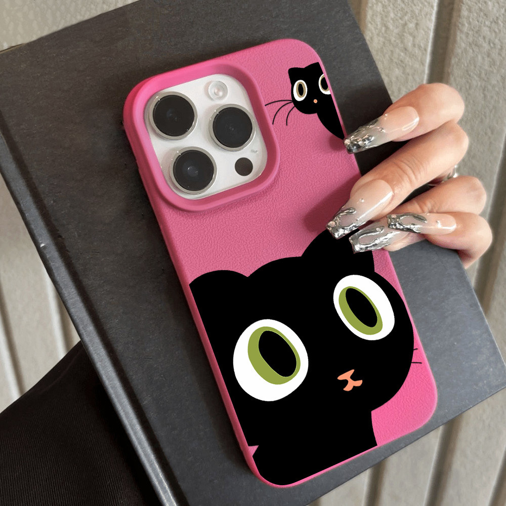 เคสโทรศัพท์หนัง Case เคส For iPhone 16 15 14 13 12 11 Pro Max X XR XS Max เคสโทรศัพท์แบบนุ่มกันกระแทกสีทึบเรียบง่าย