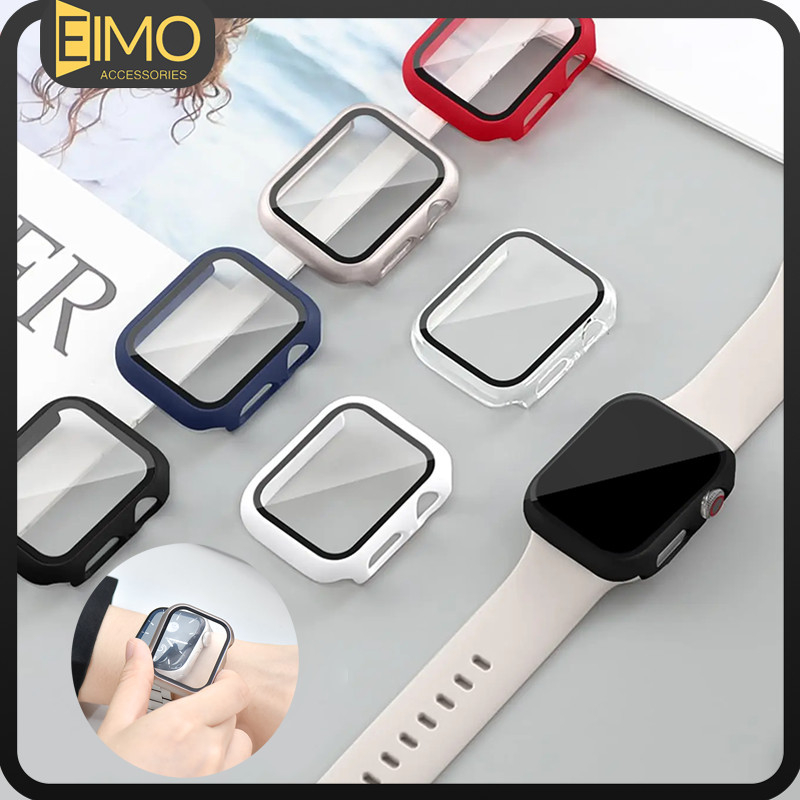 กระจกนิรภัย PC กรณีแสดง for Apple Watch Iwatch Ultra 3 2 49มม 45 41 40มม SE 3 2 Series 11 10 46มม 42มม 9 8 7 6 5 4 3