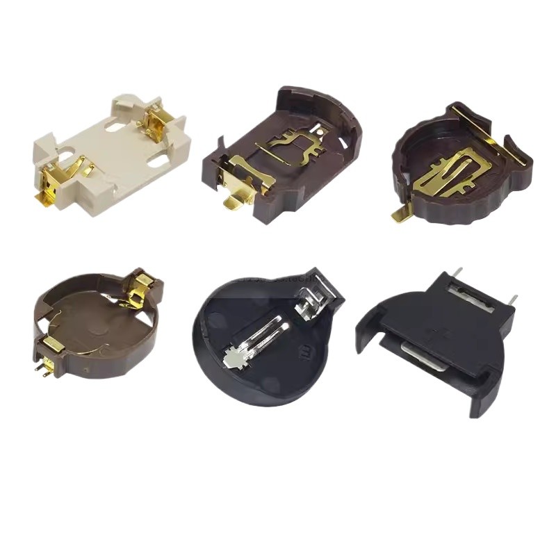 Cr1220/cr2032/1220/bs-8-109v/6f22/3v ปุ่ม Patch แบตเตอรี่ผู้ถือ/กล่อง/Buckle CR2032 พร้อมสาย, CR2450,หัวเข็มขัดแบน,T-Button, 9V กล่องแบตเตอรี่, BC629