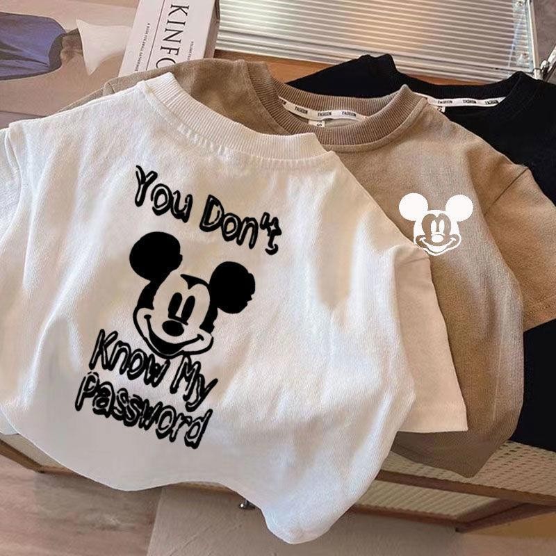 (จัดส่งตลอด 24 ชั่วโมง)KIDS PRINCESS เสื้อยืดเด็ก ผ้าคอตตอน100% แฟชั่นสําหรับผู้ชาย และผู้หญิง ไซซ์ A48