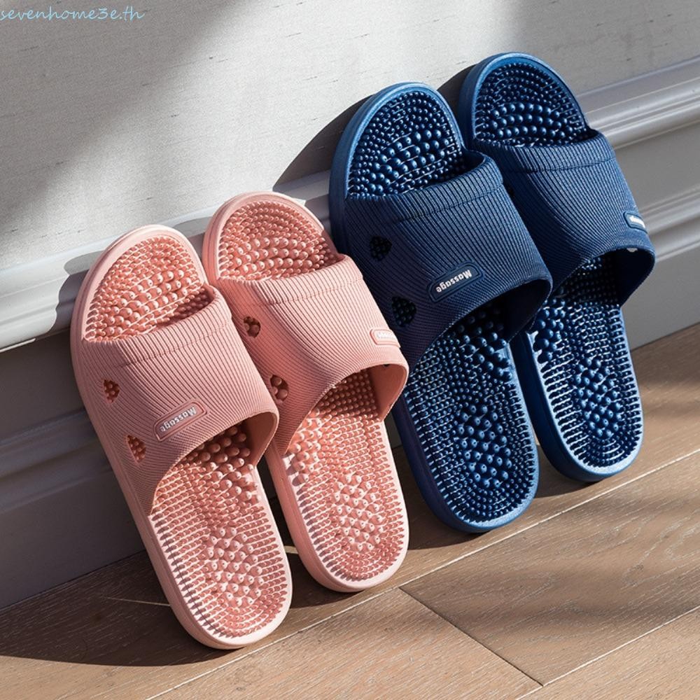 Sevenhome3e รองเท้าแตะแพลตฟอร์ม, รองเท้าแตะนวดหนาเปิดนิ้วเท้ากันลื่น, Beachwear นุ่มน้ําหนักเบา ฤดูร้อน