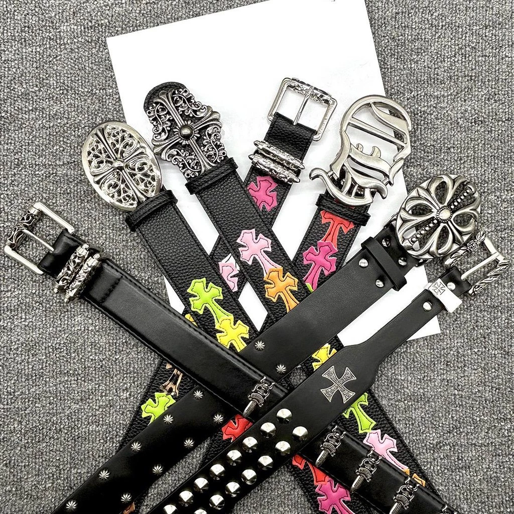 เข็มขัด CH♥ Retro Punk Series เข็มขัดสีสันสดใส 888