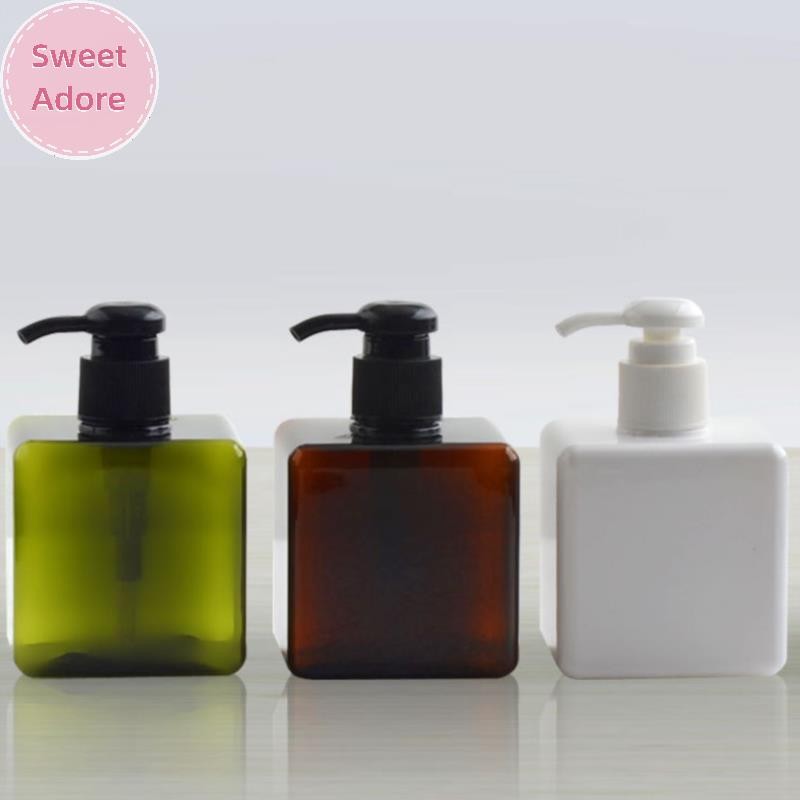 Sweetadore ขวดปั๊มพลาสติกเปล่าเครื่องจ่าย 250 มล. ขวดแชมพูเหลวรีฟิล TH