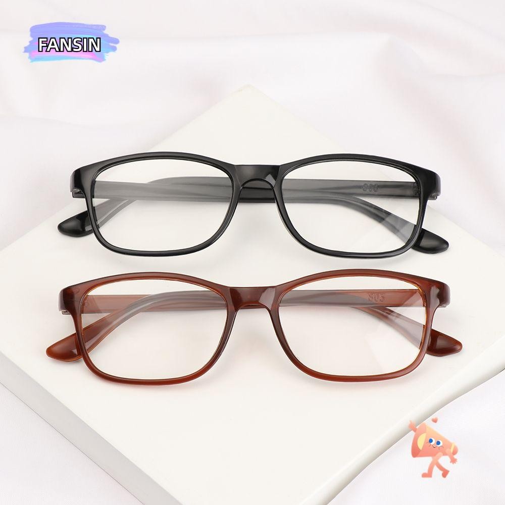 Fansin แว่นอ่านหนังสือ +1.00~+4.0 Diopter อุปกรณ์เสริมผู้สูงอายุแว่นตาน้ําหนักเบา
