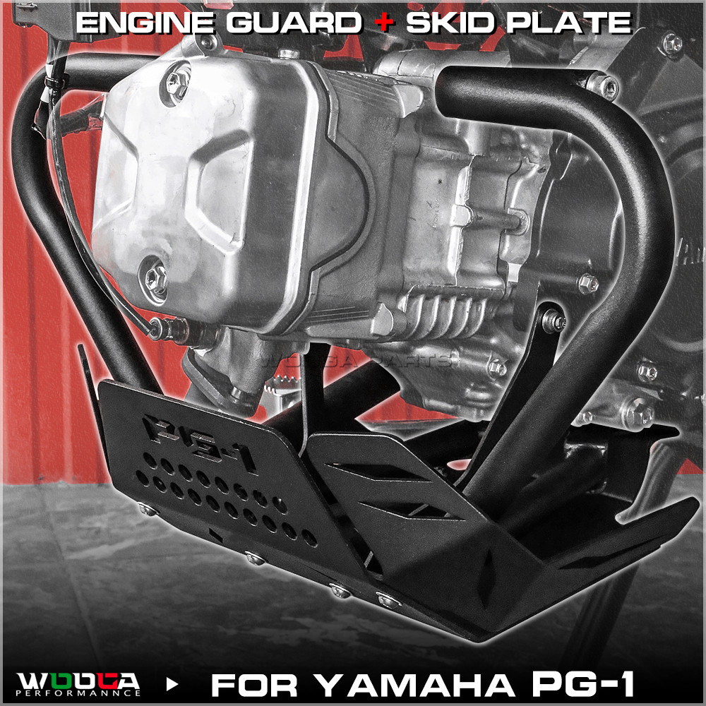 Wooga Crash Bar Grill สําหรับ YAMAHA PG-1 PG1 PG ONE 2023 2024 2025 เครื่องยนต์ Guard กันชน Underguard ฝาครอบ Crash บาร์แผ่นลื่นไถล Belly Pan