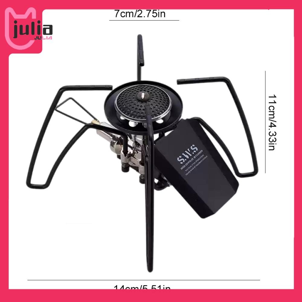 [Julia1.th] 2900w เตาแก๊สแบบพับได้อาวุธเตาแมงมุมสําหรับเดินป่ากลางแจ้งทําอาหาร