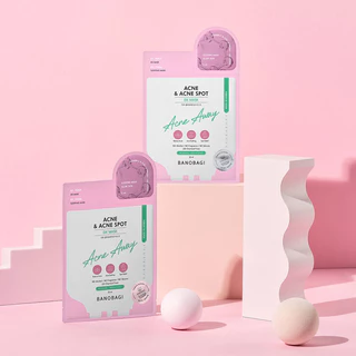 BANOBAGI Dx Mask Acne & Acne Spot [25ml + 5ml] บาโนบากิ แผ่นมาสก์หน้า พร้อมสลีปปิ้งมาสก์.