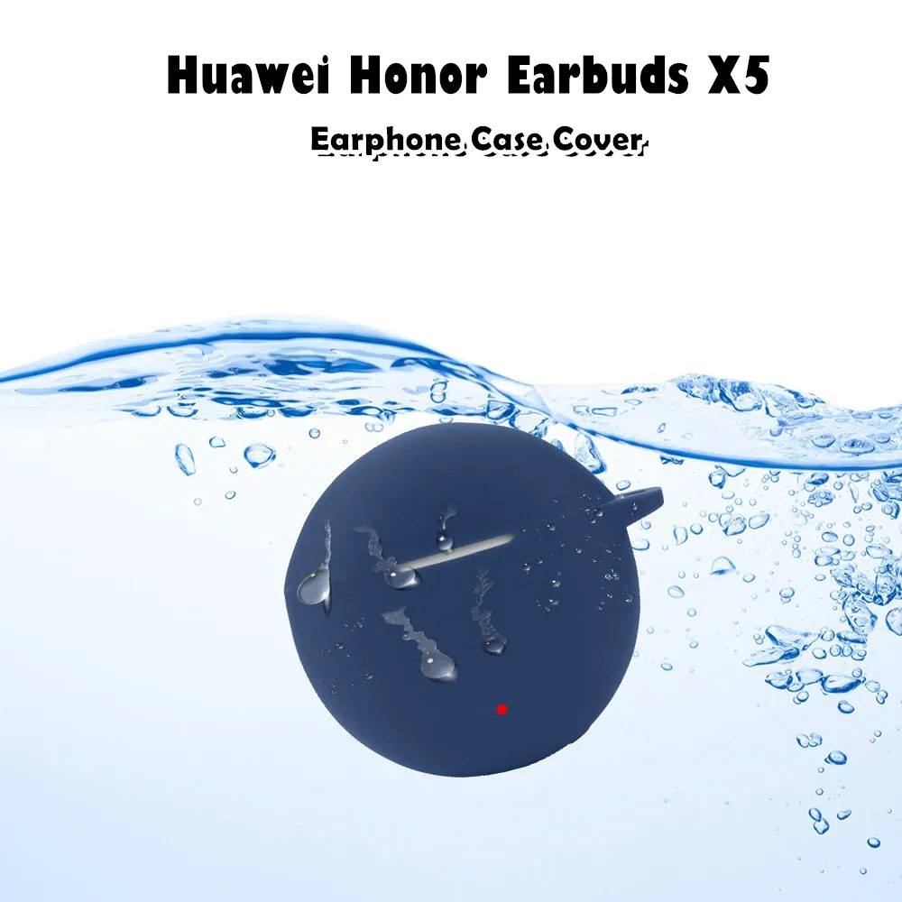 คุณภาพสูงสําหรับ Huawei Honor Earbuds X5 Case Creative Solid Color Soft Silicone Headphone Case Casing