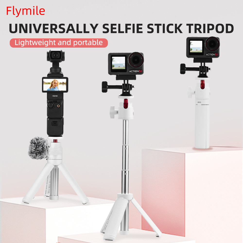 เหมาะสําหรับ DJI Osmo Pocket 3 Extension Rod ขาตั้งกล้อง Insta360X5/X4 Extension Selfie Stick ขาตั้งน้ําหนักเบาพกพา Action5pro อุปกรณ์เสริม