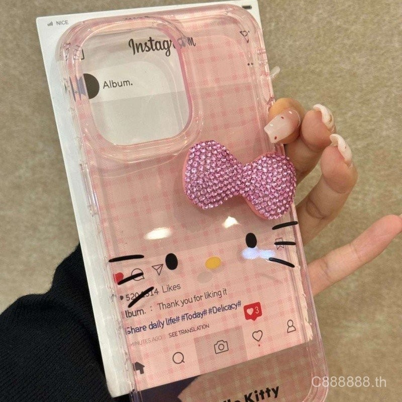 เคสมือถือสำหรับ iPhone ลายสก็อตสีชมพูกึ่งใสลายสก็อตลายแมวสำหรับคนเฉพาะกลุ่ม16/15Promax/14รุ่นใหม่13/12/11pro เฉพาะกลุ่ม xsmax/XR สร้างสรรค์7/8PLUS เคสป้องกันแบบเต็มรูขนาดใหญ่ wfyc