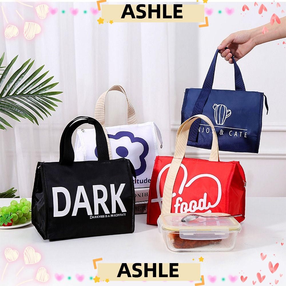 กระเป๋าเก็บความร้อน ASHLE, กระเป๋าใส่ข้าวกลางวันหุ้มฉนวนเก็บอาหาร, กระเป๋าโท้ท Takeaway เก็บความเย็นสําหรับเด็ก