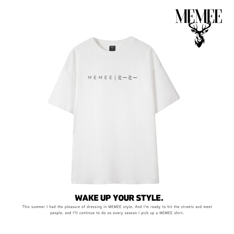 (สินค้ามาแรง)S-3XL MEMEE ~ COTTON USA ผ้าหนานิ่ม ทรงสวย(MEMEE ミーミー) T-shirt