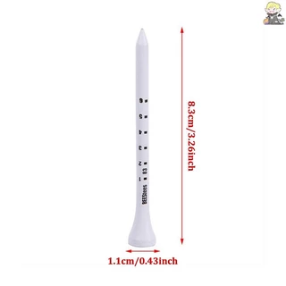 [CL] 50pcs Professional Golf Tees 83 มม.สีขาวกอล์ฟไม้ Tee Scale Golf Tees TH