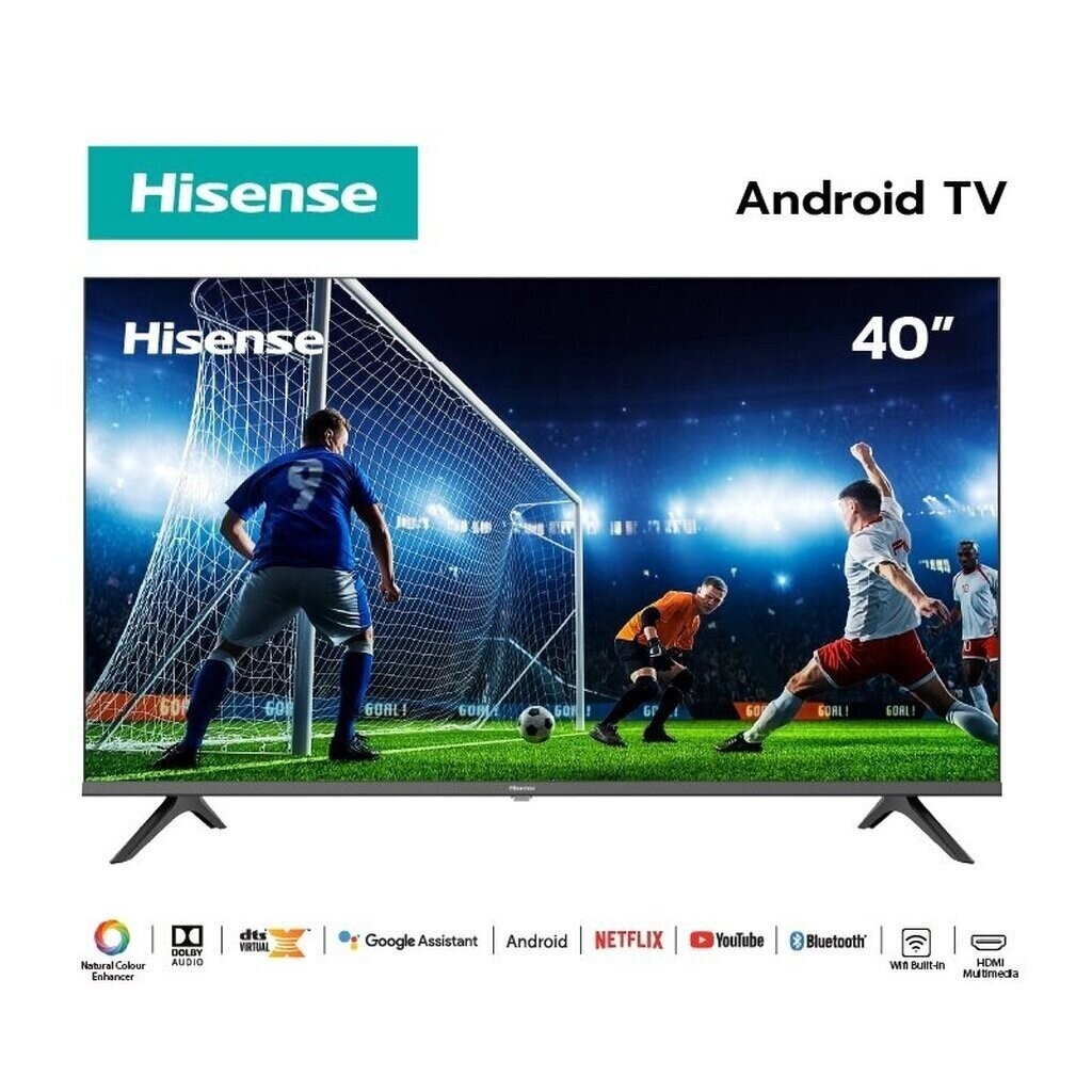 Hisense 40E5G Android TV ทีวี 40 นิ้ว Full HD Smart TV (Netflix YouTube Voice Control Build in Wifi)