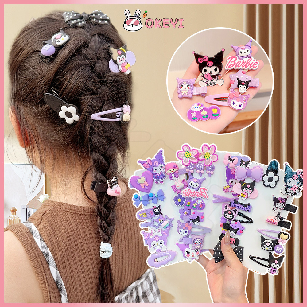 OKEYI kuromi sanrio กิ๊บ กิ๊บติดผมเจ้าหญิง กิ๊บผมเด็ก กิ๊บติดผมน่ารักๆ สําหรับเด็กผู้หญิง กิ๊บติดผม