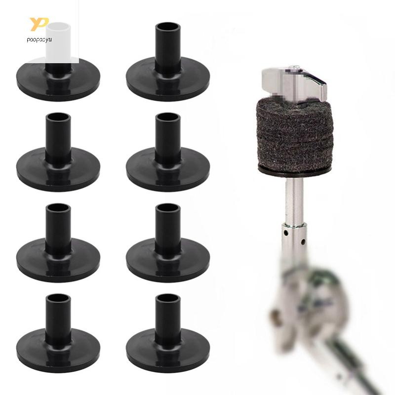 Ppy 8 ชิ้น Cymbal Stand Sleeves สําหรับชุดกลองแขนพลาสติก Felt Sleeve ชุด