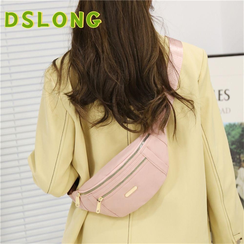 DSLONG Fanny กระเป๋าคาดเอว กันน้ํา แฟชั่น หลากสี กระเป๋าถือ เคลื่อนไหวได้ สําหรับผู้ชาย ผู้หญิง ราคาถูก