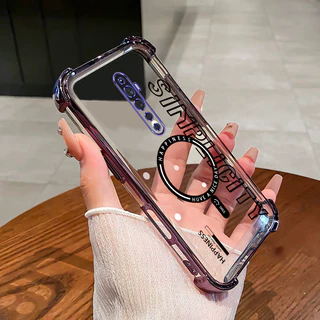 เคสโทรศัพท์ AlphabetCasing OPPO Reno 2 2F 2Z ป้องกันการตกกระแทกซิลิโคนสี่มุมเปลือกนิ่มใส ZM