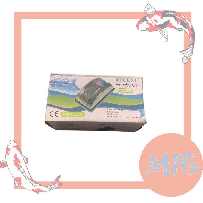 RECENT AA 2800 ปั๊มลมเครื่องเติมอากาศ 1 รูตู้ปลา