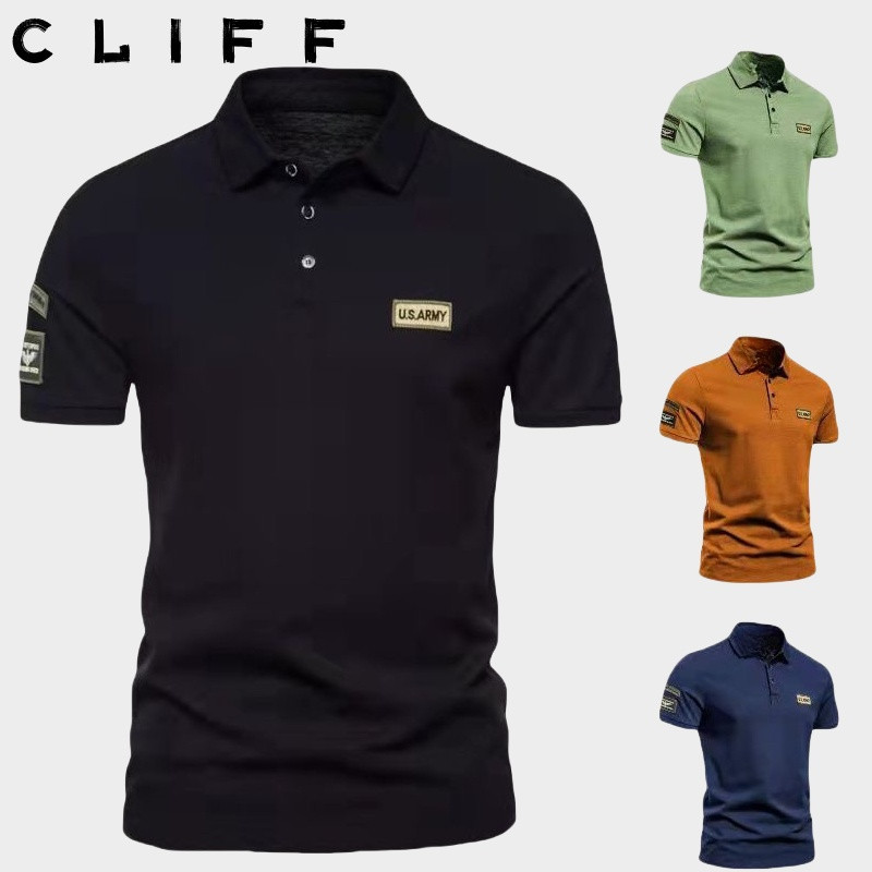 CLIFF เสื้อโปโลผู้ชาย เสื้อยืดอารมณ์ รุ่นใหม่ปี2025 ลำลองเข้าได้กับทุกชุด กีฬา ใส่ได้ทั้งชายและหญิง
