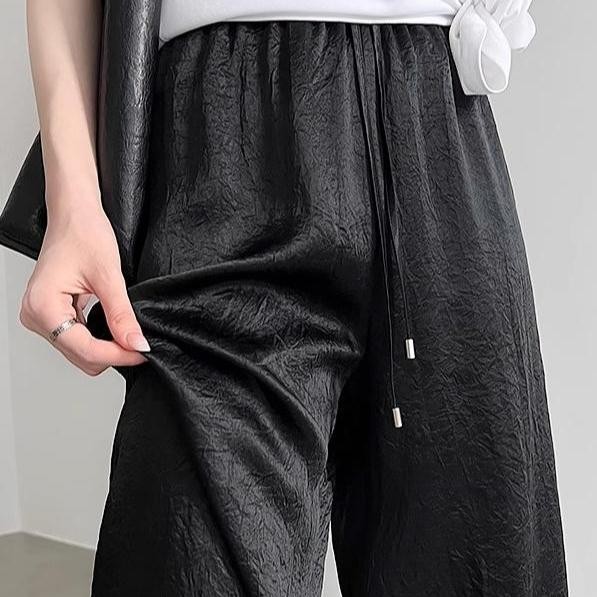 ระบายอากาศได้ดี กางเกงผ้าซาติน ใส่สบาย กางเกงขายาว ครบไซส์ สําหรับสํานักงาน และสวมใส่ในชีวิตประจําวัน