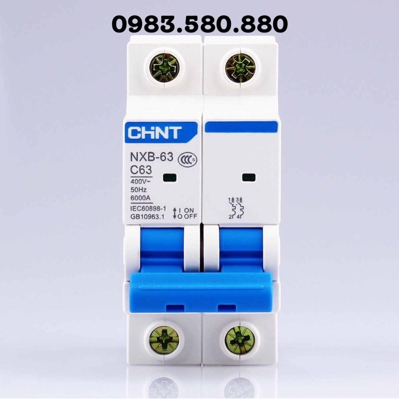 ( CHINT ของแท้ ) APTOMAT 2P AUTOMATIC CIRCUIT NXB 50A,63A