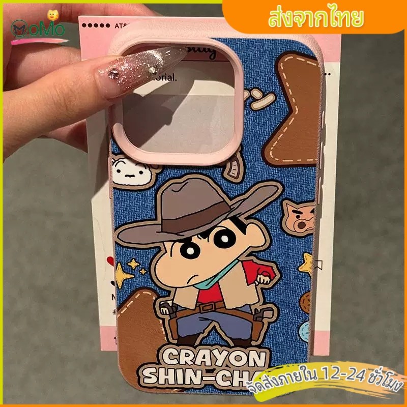 เคสไอโฟนชินจังหนัง For iPhone 13 11 เคสนิ่มสีลูกกวาดชินชินเรียบง่าย For iPhone 15 14 12 16 Pro max XS XR 7 8 Plus