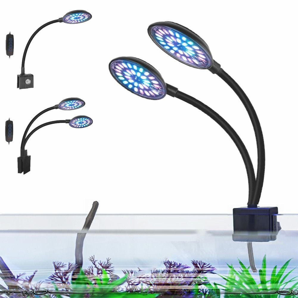 WONDA โคมไฟคลิปตู้ปลา ปรับความสว่างปรับมุมตู้ปลาไฟ LED, Stable USB DC5V เต็มสเปกตรัม 3 โหมดของแสงสีสาหร่ายโคมไฟถังปลาแสง ราคา ถูกที่สุด ดีลบีเคเค แกลเลอรีภาพที่ 7