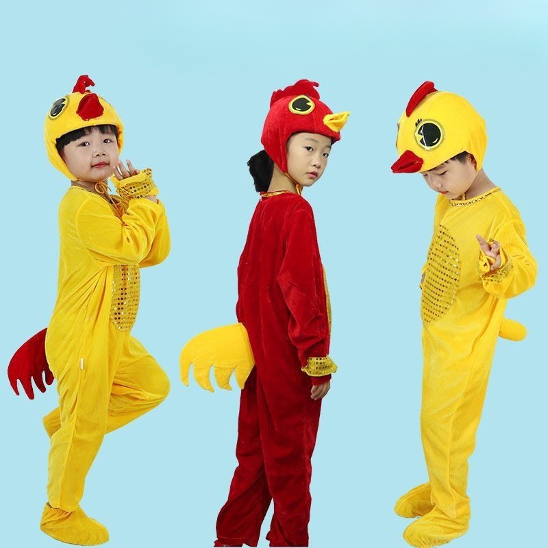🔥ราคาถูก🔥น่ารัก ไก่ตัวผู้ รูปแบบการ์ตูน ชุดเด็กผู้หญิง 3 ถึง 14 ปี ชุดคริสต์มาส ลายการ์ตูนสัตว์ ชุดเต้นรํา ชุดคอสเพล ชุดคริสมาสเด็กผู้หญิง ชุดเต้น ชุดน่ารักๆ วันเด็ก ชุดคอสเพลย์