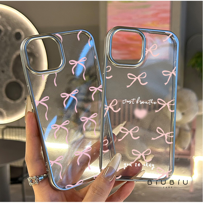 for iPhone 11 เคสไอโฟน13 โบว์รัก เคสไอโฟน11 pro max 16 15 14 11 12 Pro x xs max xr 7plus 8plus เคส 1