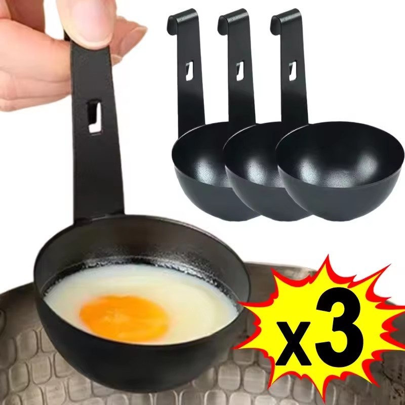 สแตนเลสไข่ Poacher - Nonstick ไข่ทอดแม่พิมพ์ความร้อนพร้อมตะขอ - ครัวทําอาหารอุปกรณ์นึ่งเครื่องมือ