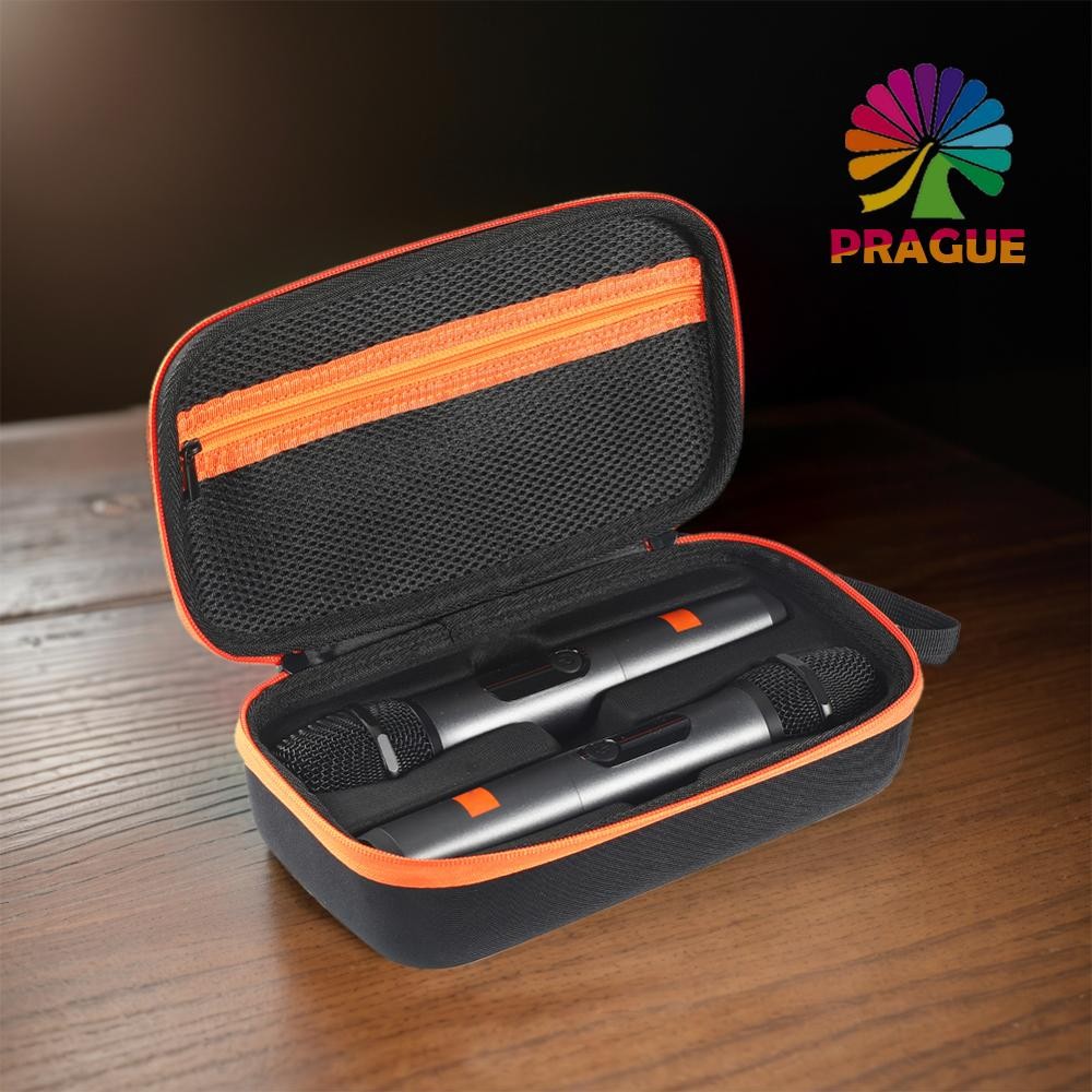 มือถือ Dual Mic กระเป๋าเดินทางกันกระแทกแบบพกพา Mic Storage Bag Mic กระเป๋าเดินทางสําหรับ JBL Wireles