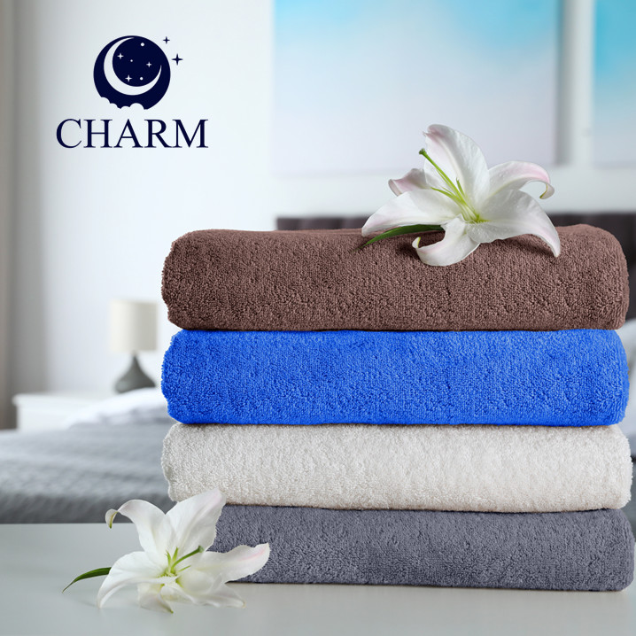 CHARM ผ้าขนหนูเกรดโรงแรม คอตตอน 100% – 30x60" 18 LBS  – 27x54" 14LBS – 15x30" 3.7 LBS –  12x12" 1.5 