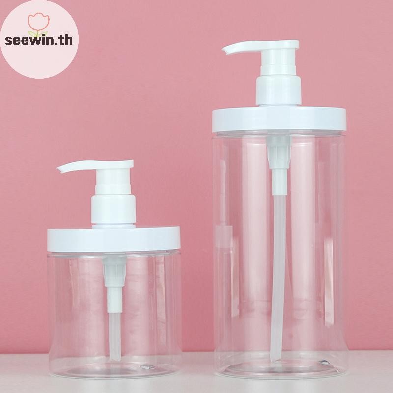 Seewin PET โลชั่นปั๊มขวดขนาดใหญ่ความจุแชมพูเปล่า Sub-bottling พลาสติกหัวปั๊มฝักบัวเครื่องสําอางคอนเทนเนอร์อุปกรณ์เสริมการเดินทาง th