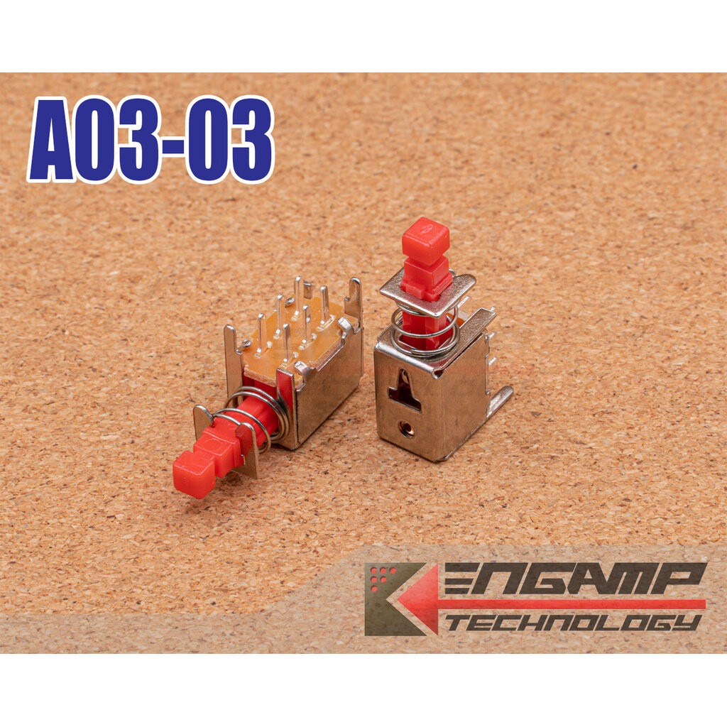 (10ตัว) [SW] A03-03 สวิตซ์กดติด-กดดับ ส่วนมากใช้ในปรีรถยนต์