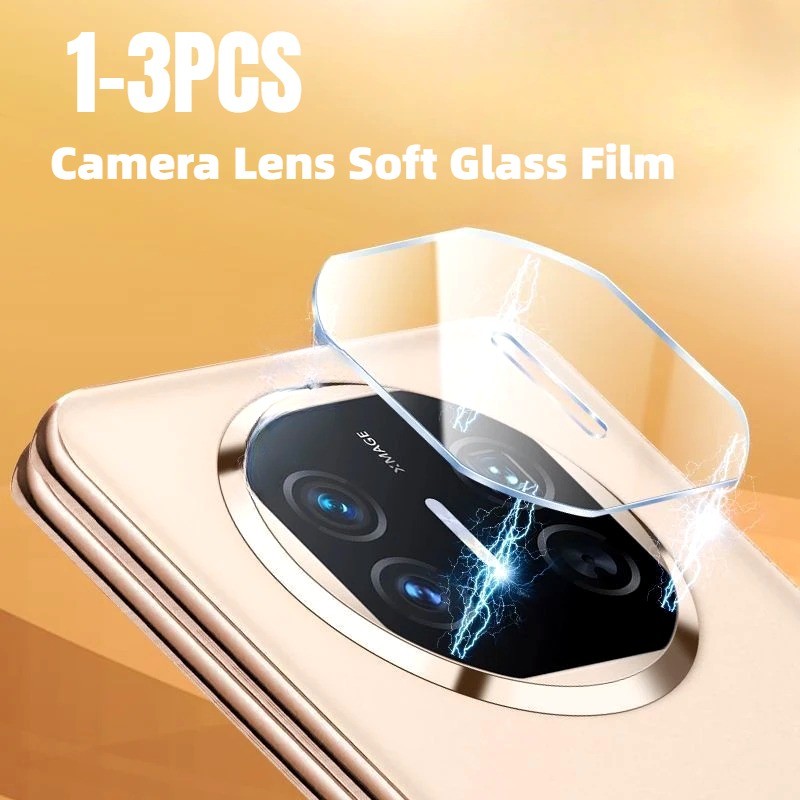 1-3PCSกล้องเลนส์Protectorฟิล์มแก้วอ่อนUltra Thin 0.15 มม.Anti-Shockป้องกันการระเบิดสําหรับOPPO Reno 