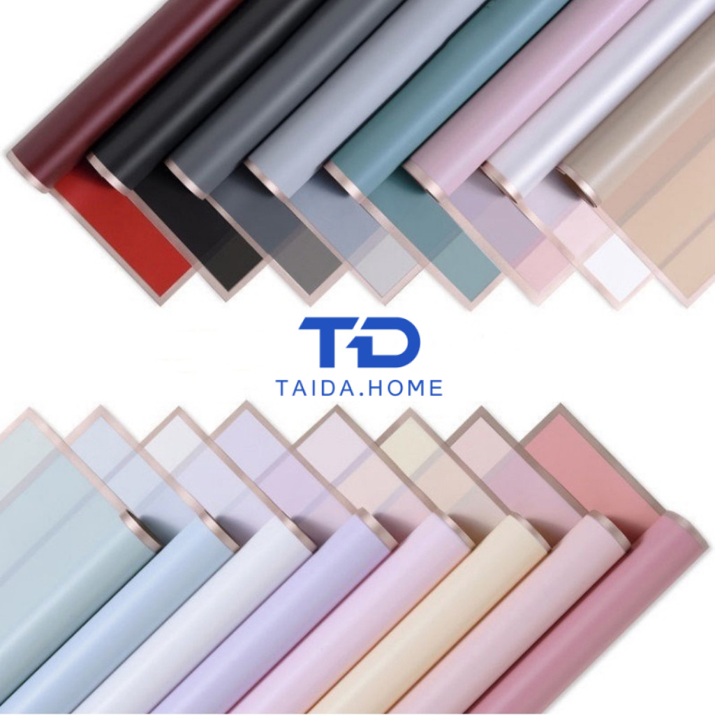 กระดาษห่อช่อดอกไม้สองสี Oya Paper กันน้ำได้ 100% และมีสองสีในแผ่นเดียว! - ขนาด 58*58ซม. บรรจุกล่องของขวัญ DIY