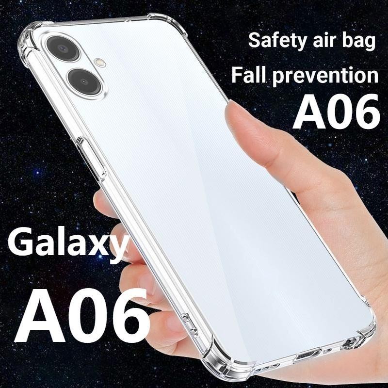 A06 5G ตรงรุ่น เคสซิลิโคนนิ่ม เคสสำหรับ Samsung Galaxy A06 5G รุ่นใหม่  เคสใส, เคส TPUตัวป้องกันหน้าจอกันกระแทก