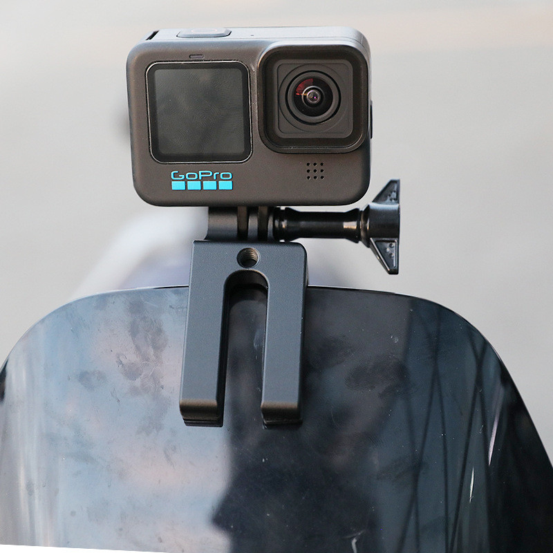 คลิปยึดกล้องกีฬากระจกรถจักรยานยนต์เหมาะสําหรับ gopro/DJI action4/3 Shadowstone x4/x3 ขี่จักรยาน