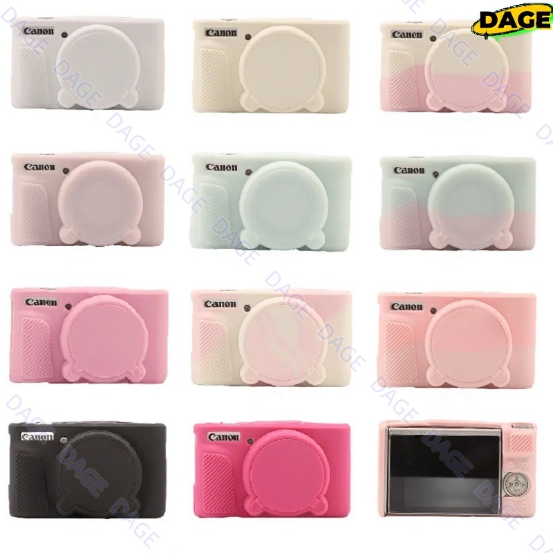Cod SX740 ซิลิโคนนุ่มกล้องฝาครอบผิวสําหรับ Canon SX730 SX740 SX740HS ยางเกราะป้องกัน DAGE