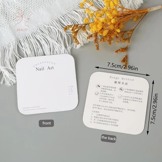 [maybeauty] 20 ชิ้นเล็บแสดงกระดาษแข็งสไตล์เรียบง่ายเล็บปลอมการ์ดสําหรับกดบนถ่ายภาพอุปกรณ์ประกอบฉากร้านทําเล็บ {TH}